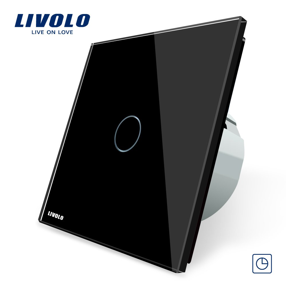 Intrerupator simplu cu timer si touch Livolo din sticla case-smart.ro imagine noua 2022 7