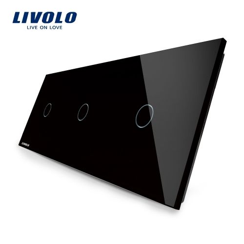 Intrerupator triplu cu touch Livolo din sticla