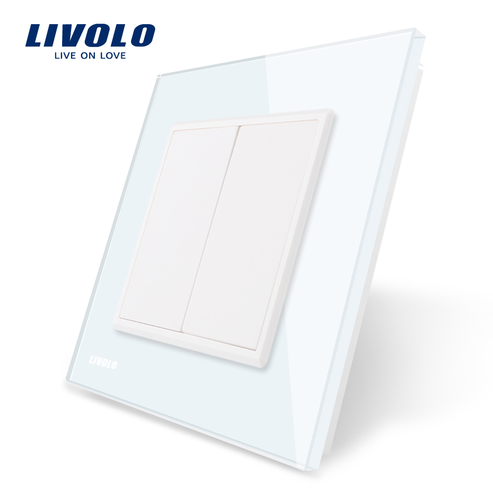 Priza blank/goala Livolo cu rama din sticla case-smart.ro imagine 2022