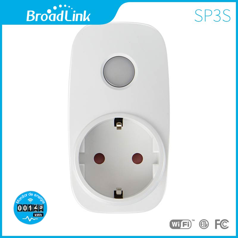 Priza inteligenta programabila BroadLink SP3-S Wi-Fi cu monitor energie, Control de pe telefonul mobil case-smart.ro