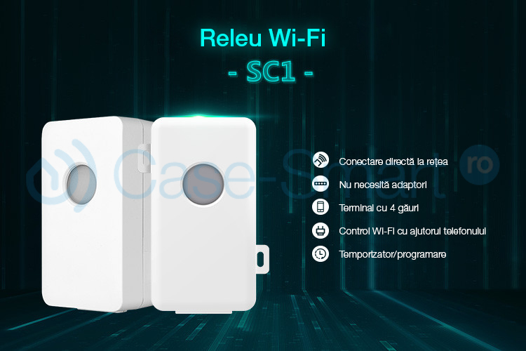 Releu Wireless SC1 – control de pe telefonul mobil si functie timer