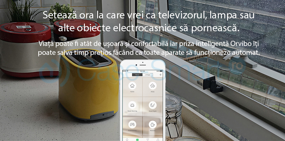 Priza Inteligenta Orvibo Wi-Fi B25EU, Control de pe telefonul mobil