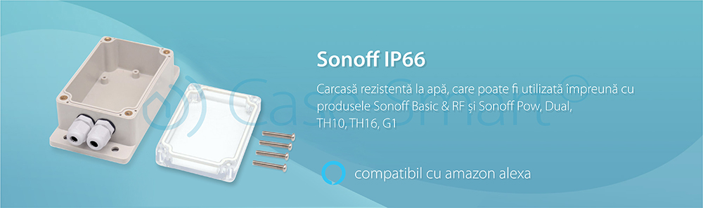 Carcasa rezistenta la apa pentru releu Sonoff IP66