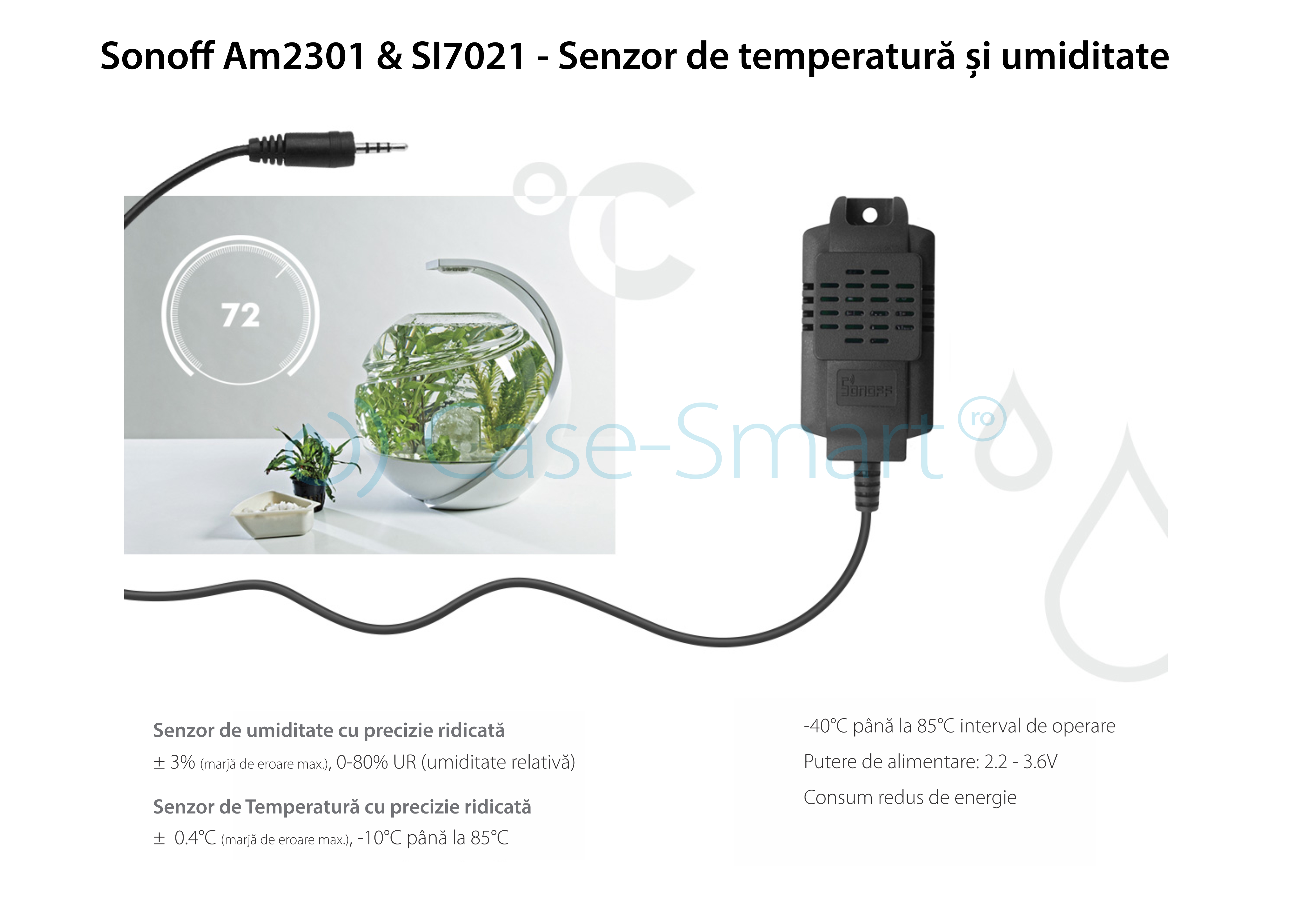 Senzor de temperatura si umiditate Sonoff SI7021