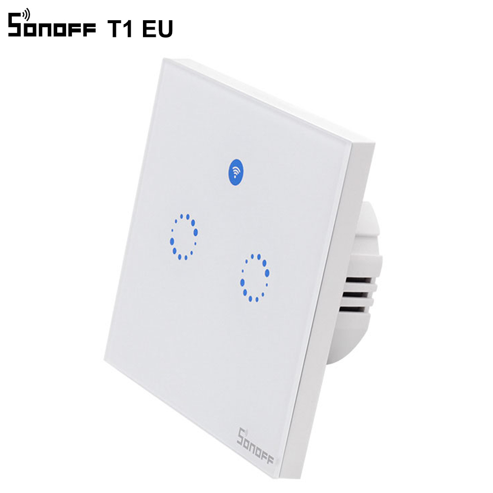 Intrerupator dublu cu touch Sonoff – WiFi, Control de pe telefonul mobil case-smart.ro imagine noua 2022