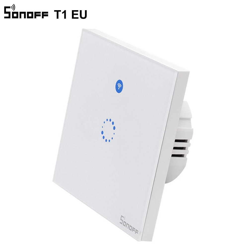 Intrerupator simplu cu touch Sonoff – WI-FI, Control de pe telefonul mobil case-smart