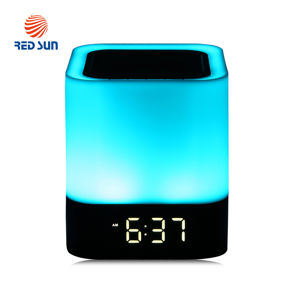 Boxa portabila si lampa RGB Red Sun DY-28 cu touch, ceas alarma si Bluetooth