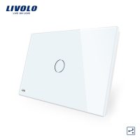 Intrerupator cap scara/cruce cu touch Livolo din sticla – standard italian