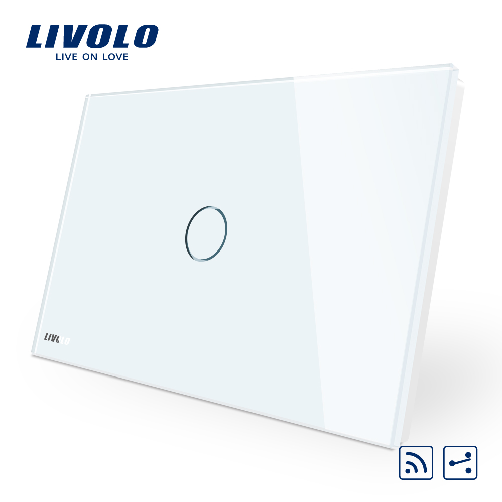 Intrerupator cap scara/cruce wireless cu touch Livolo din sticla – standard italian case-smart.ro imagine noua 2022