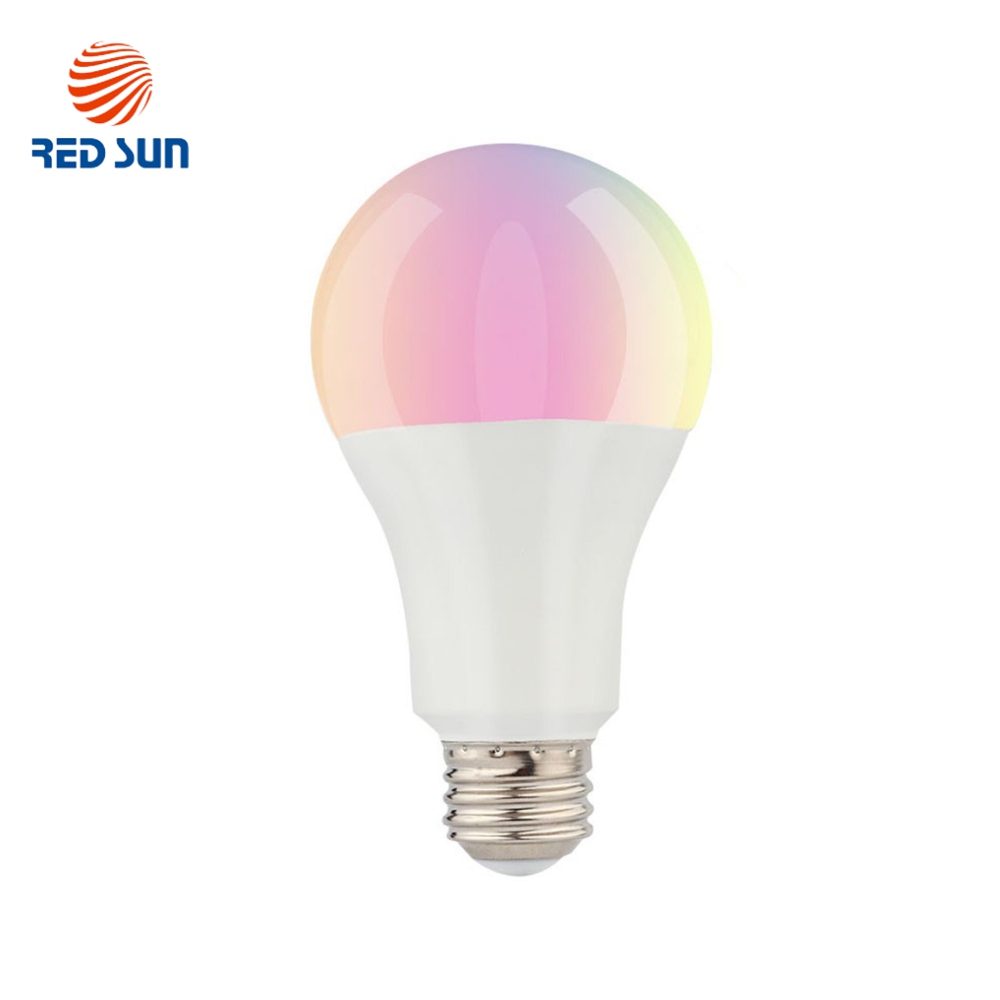 Bec inteligent LED multicolor RGB variator wifi rotund Red Sun, control de pe aplicatie mobila – RS-SW-LB-A21 case-smart.ro