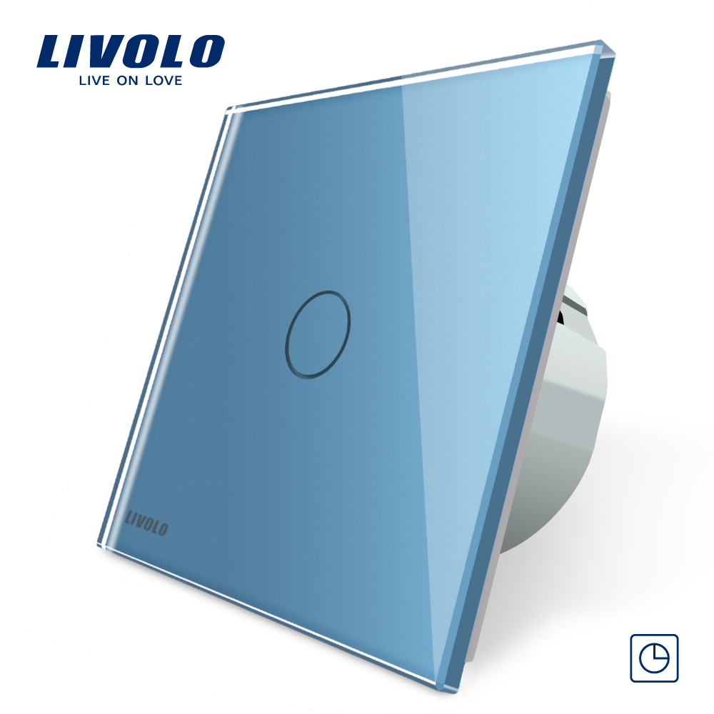 Intrerupator simplu cu timer si touch Livolo din sticla case-smart.ro imagine noua 2022 16