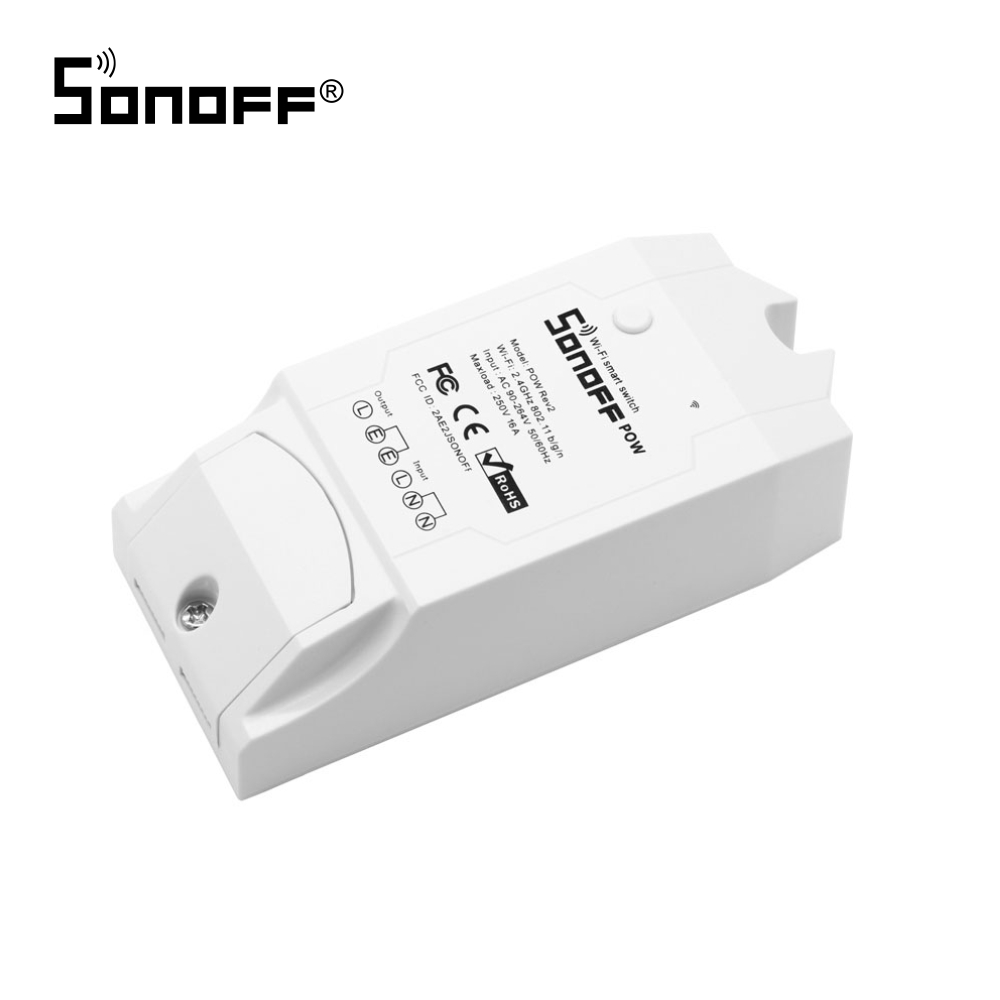 Releu Wi-Fi monitorizare consum electric Sonoff POW R2 case-smart.ro imagine noua tecomm.ro