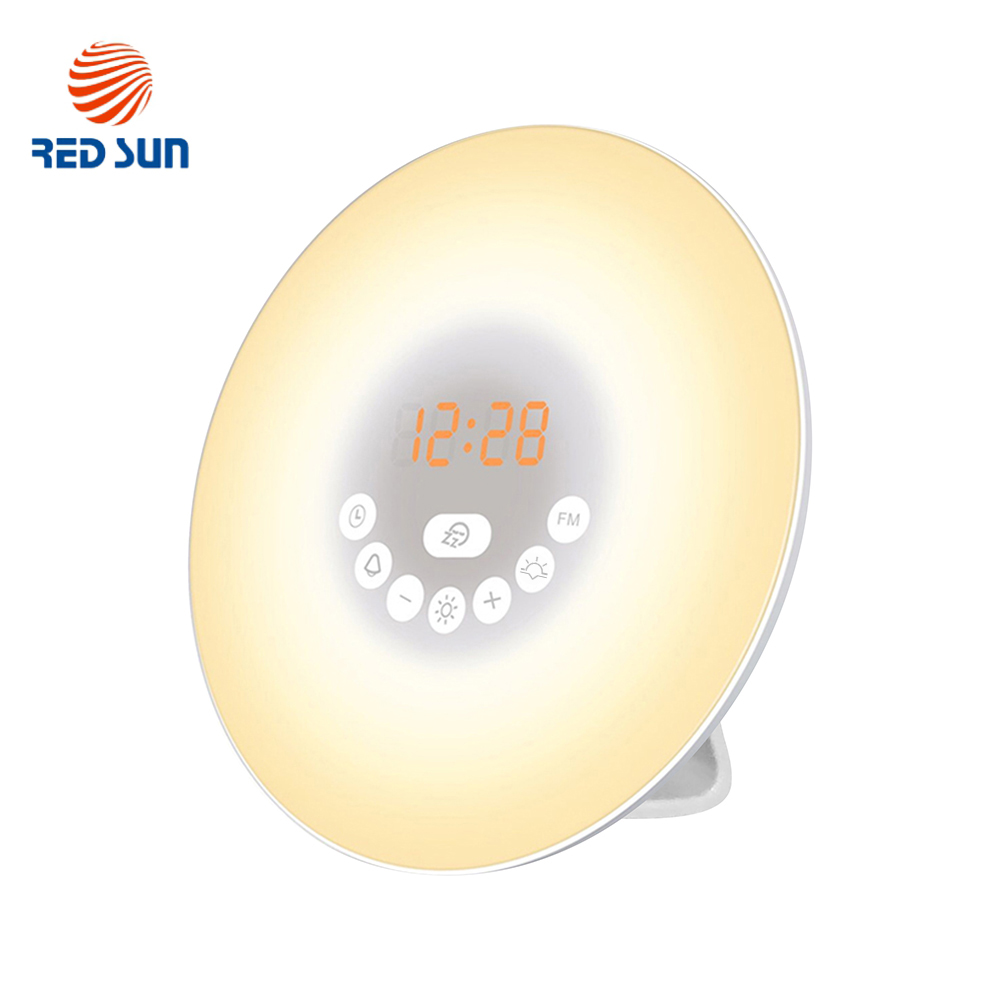 Lampa inteligenta cu alarma si radio FM RedSun – 6638D case-smart.ro