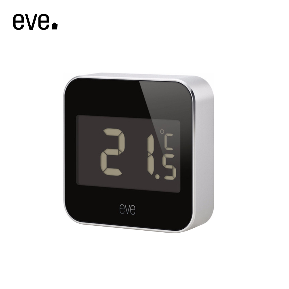 Senzor de temperatura si umiditate Eve Degree compatibil cu Apple Home Kit, rezistent la apa case-smart.ro