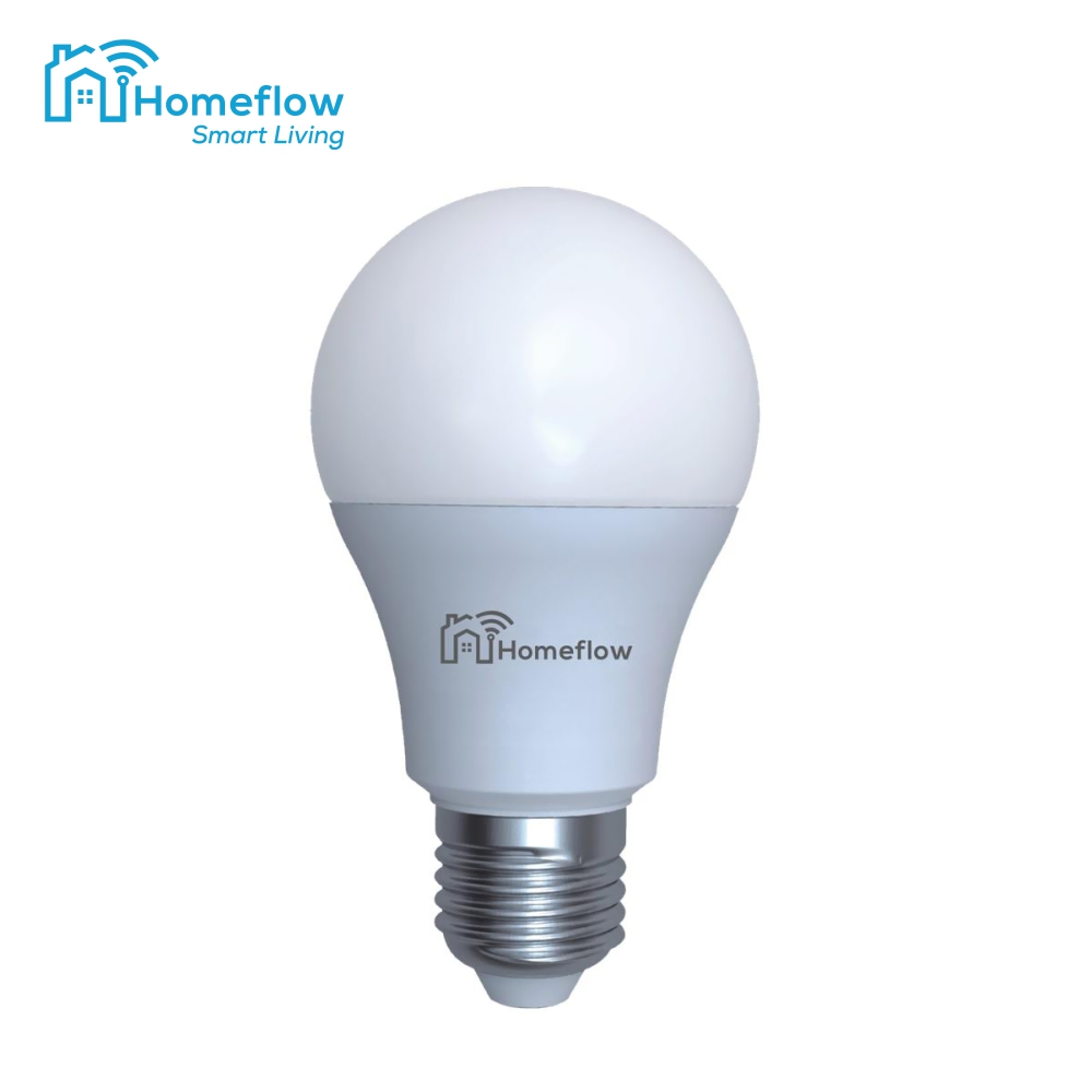 Bec inteligent LED Wireless Homeflow B-5010, E27, 9W (25W), 806lm, dimabil, lumina calda/ rece, Control de pe telefonul mobil 25W