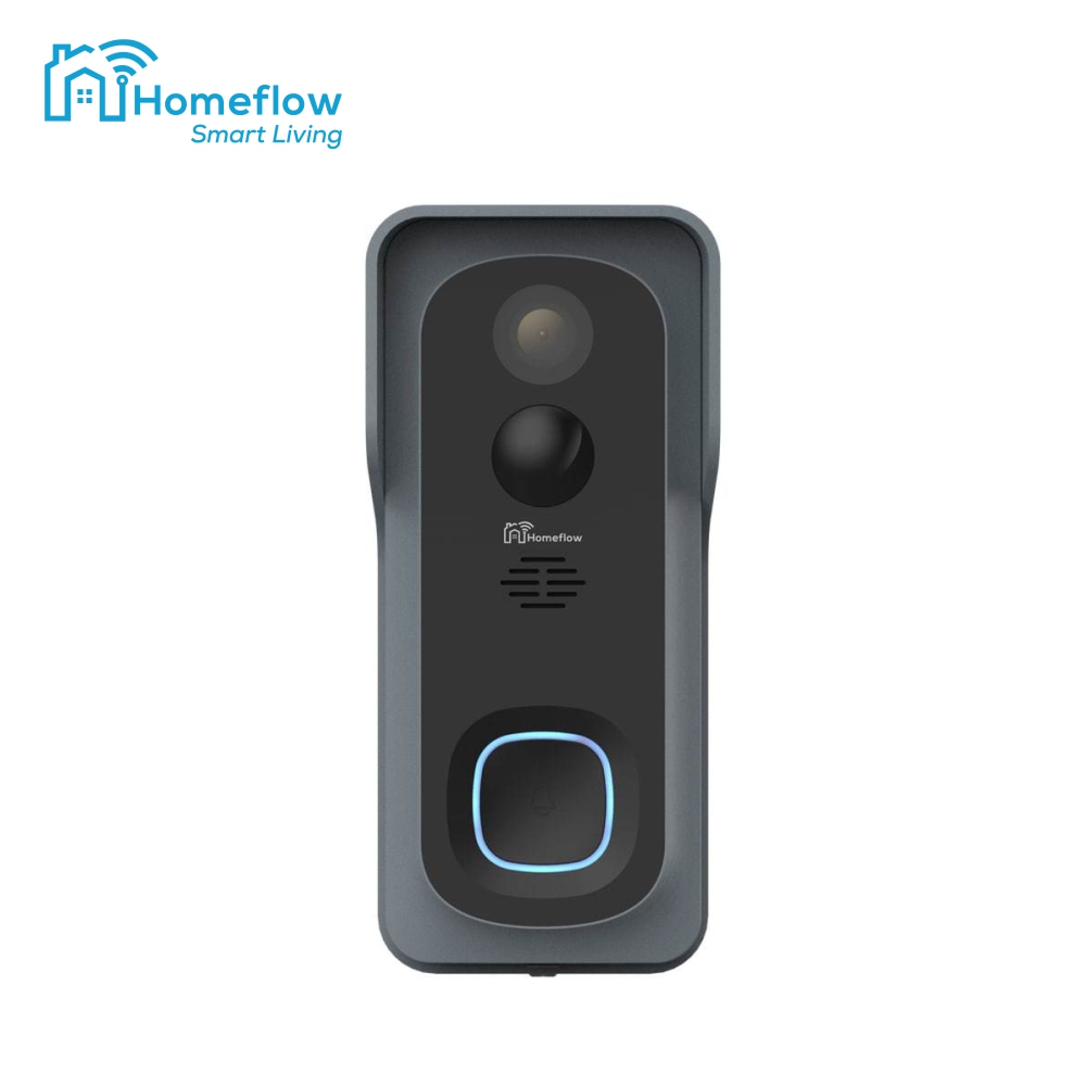 Sonerie inteligenta wireless cu monitorizare video Homeflow D-3001, Comunicare bidirectionala, Detectie miscare, Notificari, Modul sonerie interior inclus case-smart.ro