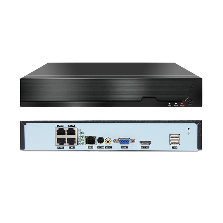 NVR cu 4 Canale Besnt BS-N04PT, 4 CH POE NVR, H.265, 1080P, 5MP – Resigilat 1080P