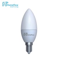 Bec inteligent LED Wireless Homeflow B-5003, E14, 5W, 400lm, dimabil, lumina calda/ rece, Control de pe telefonul mobil – Resigilat