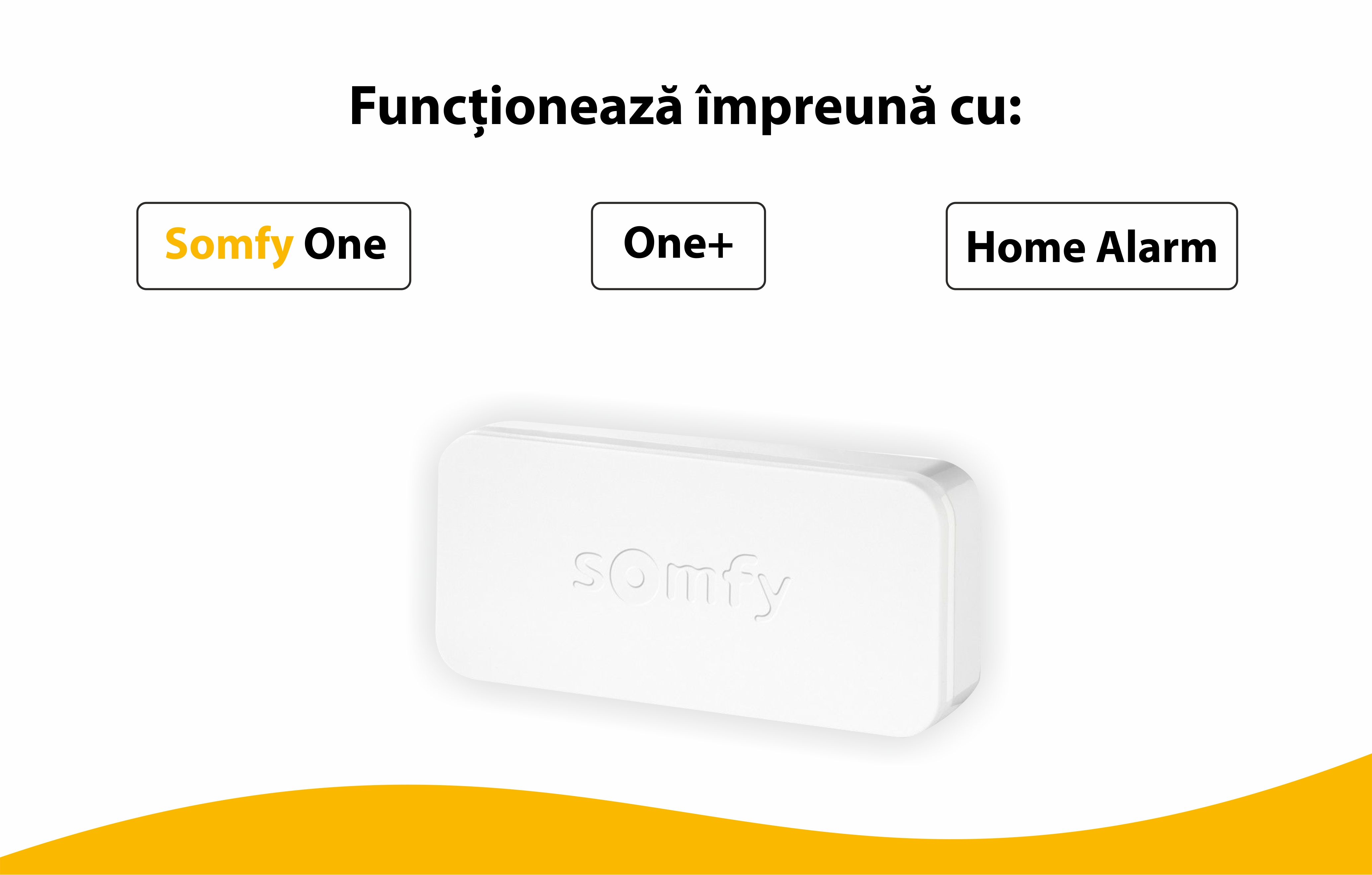 Intellitag™  Senzor pentru usa/fereastra interior sau exterior, Compatibil cu Somfy One, One+, Home Alarm
