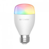 Bec inteligent Blitzwolf BW-LT27, Wi-Fi, Smart, Bulb E27, 9W, Comanda vocala, 850 LM, RGB