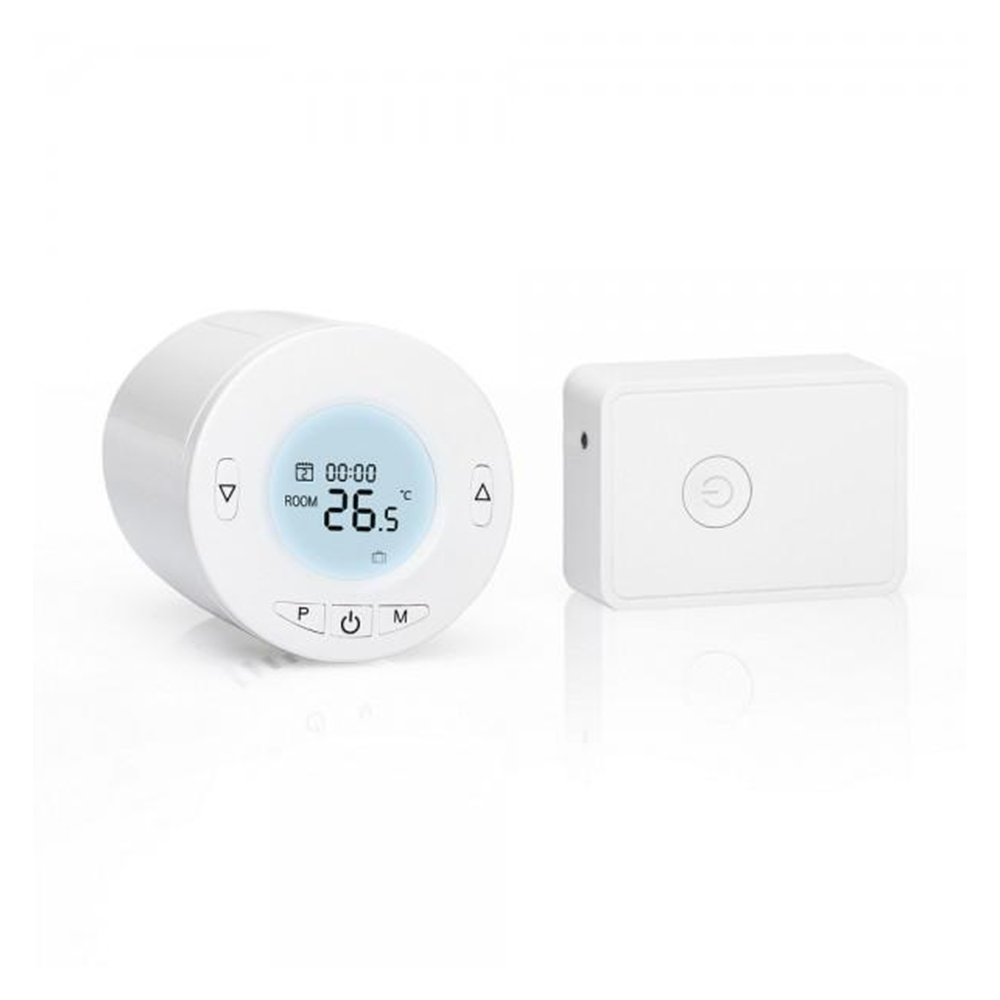 Kit cap termostatic cu hub pentru calorifer, Meross MTS100H, Compatibil cu Amazon Alexa, Google Home & IFTTT case-smart.ro