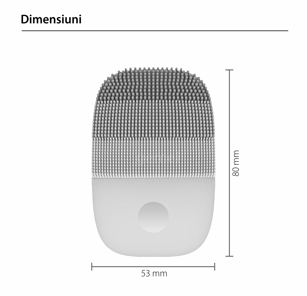 Aparat de curatare faciala si masaj Xiaomi inFace Sonic, MS2000, Waterproof IPX7, 3 Viteze, Baterie 400 mAh
