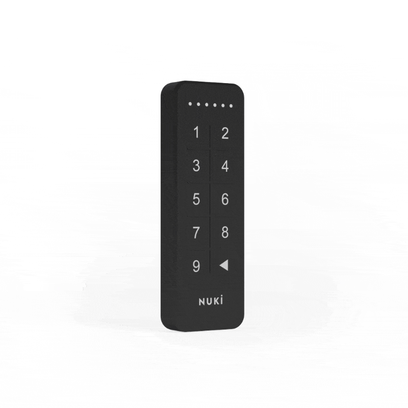 Tastatura inteligenta Nuki Keypad, Bluetooth 5.0, Pentru Nuki Smart Lock 2.0, Operare cod de acces