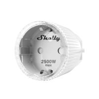 Priza Shelly Plug S, Wi-Fi, 2500 W, Monitorizare consum, Programare, Alb