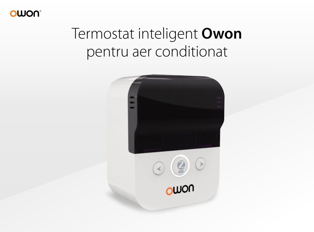 Termostat inteligent Owon pentru aer conditionat, Control aplicatie, Afisarea temperaturii, Integrare scenarii