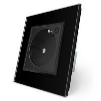 Priza inteligenta pentru perete Livolo ZigBee,16A, Wi-Fi, Compatibil cu Alexa si Google Home culoare neagra