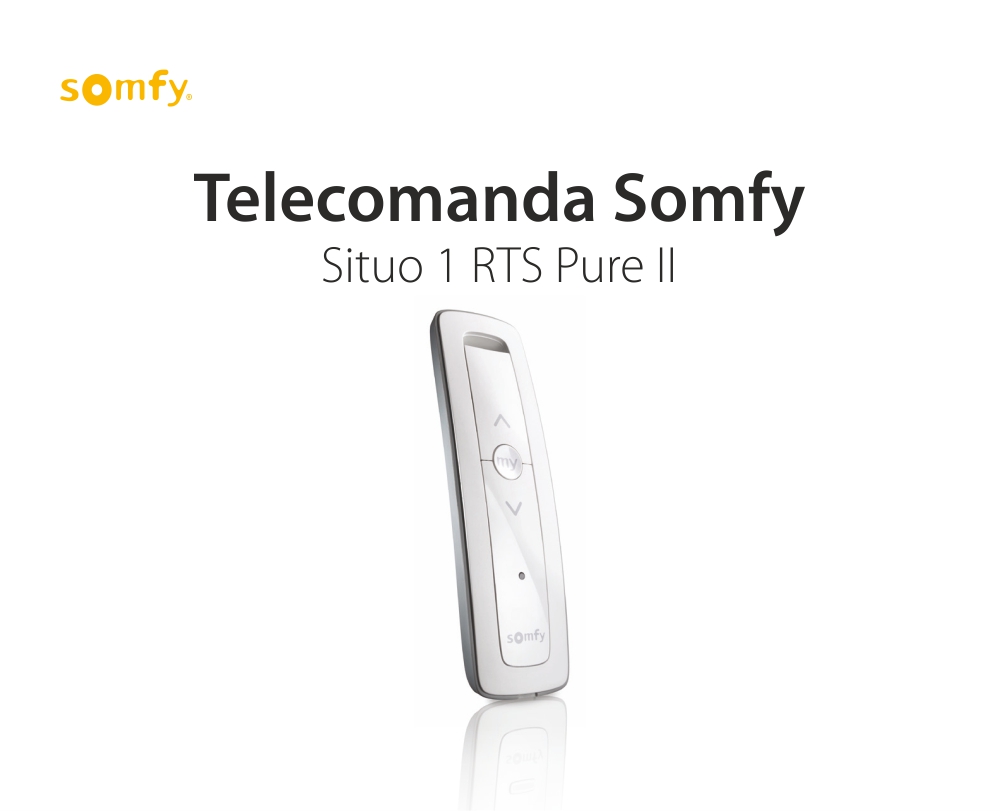 Telecomanda Somfy Situo 1 RTS Pure II EE, Pentru control echipamente si grupuri