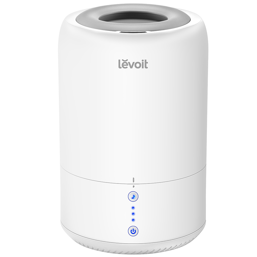 Umidificator si difuzor de arome Levoit Dual 100-RBW, Capacitate 1.8 L, Ultrasunete, Aromaterapie, 3 Nivele case-smart