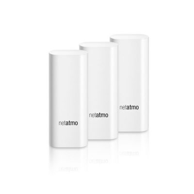 Pachet 3 senzori de miscare Netatmo Tags, Pentru exterior & interior, Wireless, Compatibil cu Netatmo Welcome