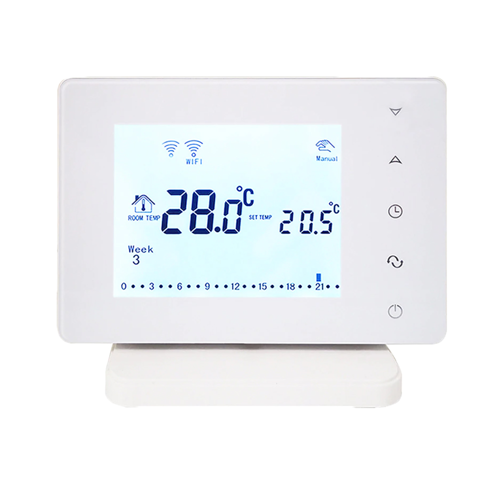 Termostat Wi-Fi pentru incalzire termica in pardoseala BeOk BOT306RF-WIFI-NR case-smart.ro