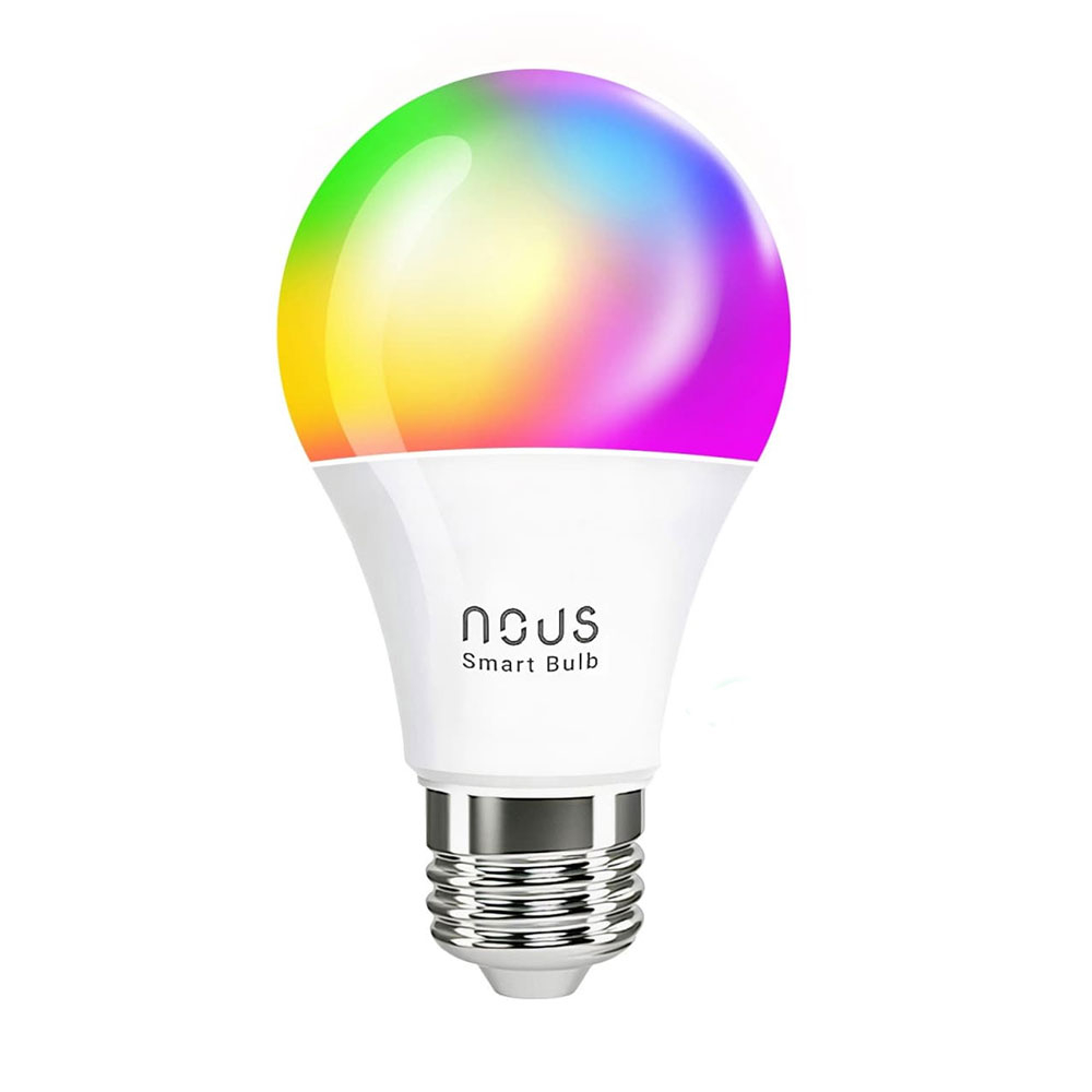 Bec LED inteligent Nous P3, Soclu E27, Putere 9 W, Lumini RGB, Flux 810 Lm, Control din aplicatie case-smart.ro imagine noua idaho.ro
