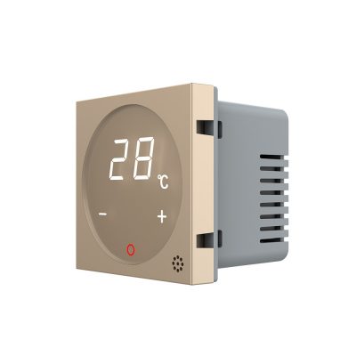 Modul termostat Livolo pentru sisteme de incalzire electrice – Serie noua culoare aurie