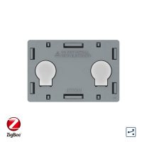 Modul intrerupator dublu cap scara / cruce cu touch Livolo, protocol ZigBee, standard Italian
