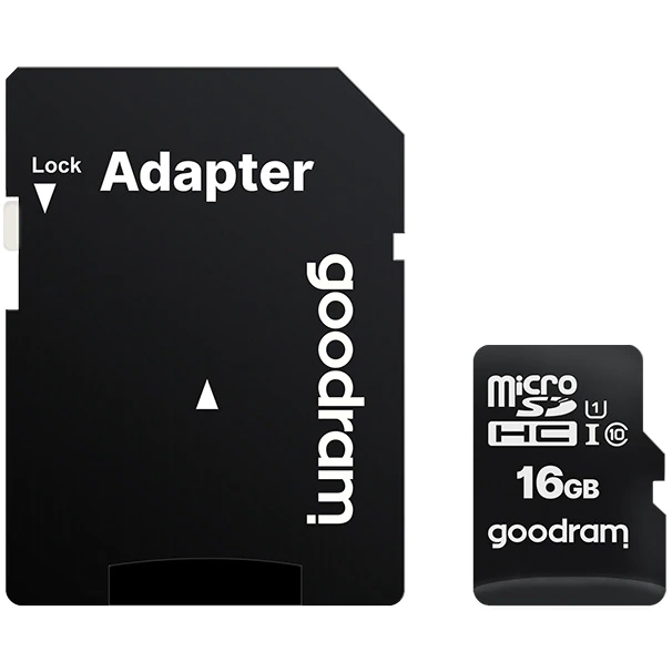 Card de memorie MicroSD Goodram cu Adaptor SD, Memorie 16 GB, Standard UHS-I Adaptor imagine 2022