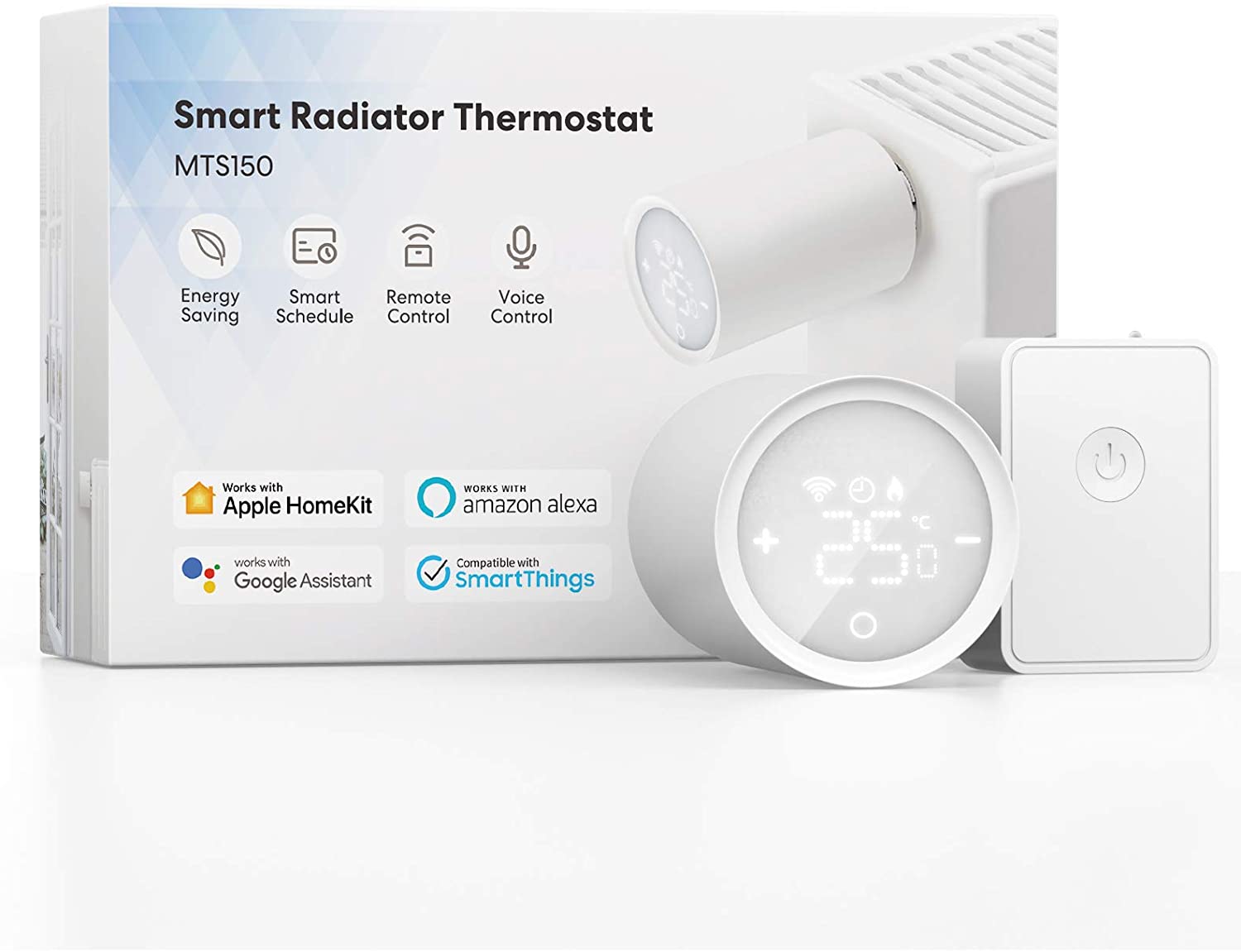 Stand up instead Southwest enter Kit cap termostatic cu hub pentru calorifer Meross MTS150H, Control  aplicatie, Wi-Fi - Case Smart