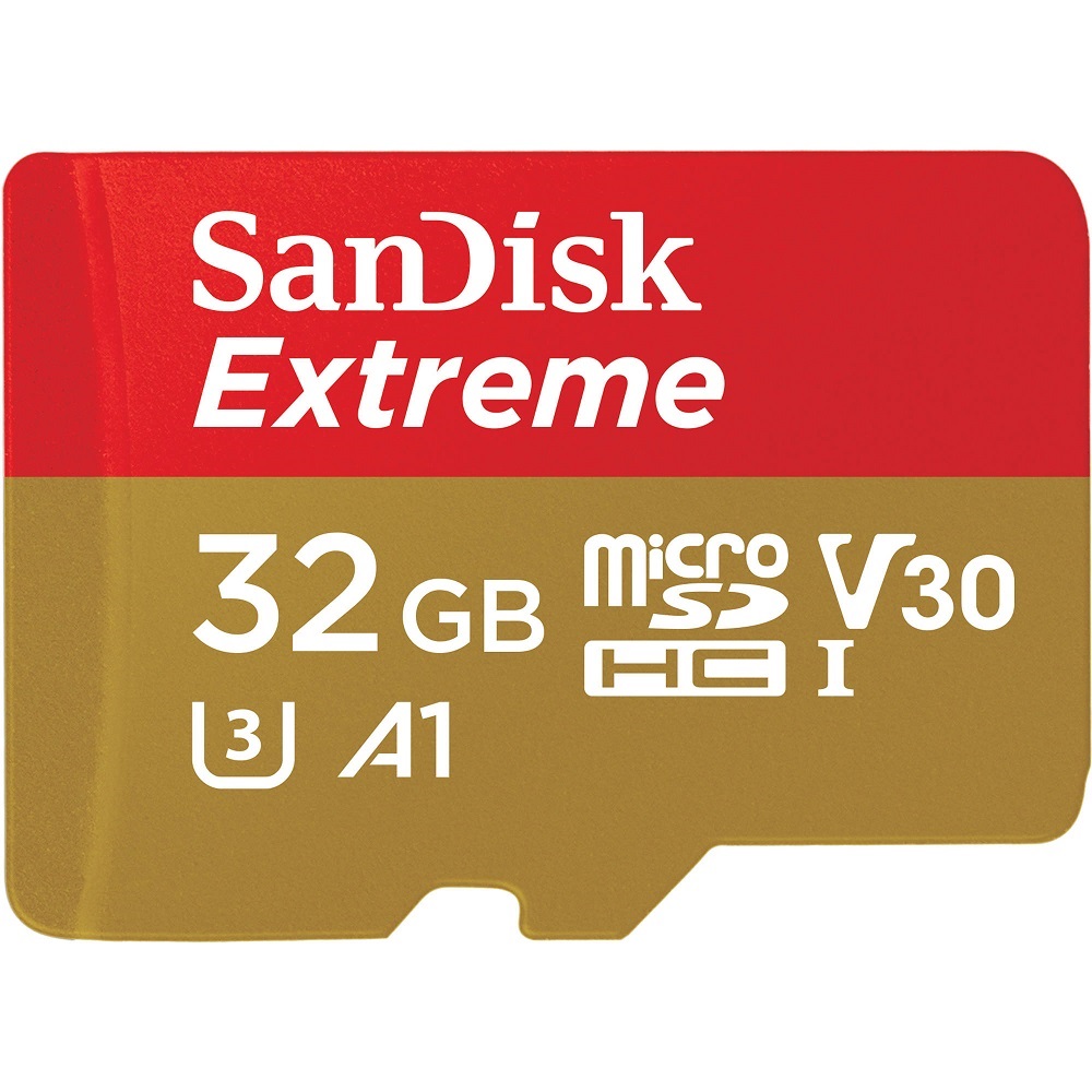 Card de memorie SanDisk Micro SD cu Adaptor SD, Memorie 32 GB, Class 10, Standard UHS-I U3 (Class imagine 2022 3foto.ro