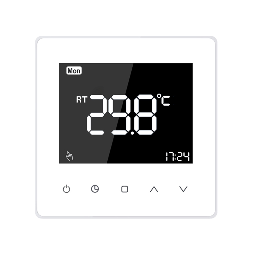 Termostat cu fir Luxion TP618 pentru centrala termica pe gaz sau electrica, Display LCD, Memorare case-smart