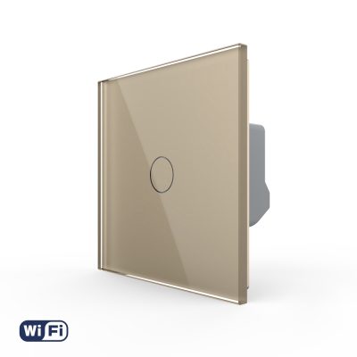 Intrerupator Simplu Wi-Fi LIVOLO cu Touch – Serie Noua culoare aurie