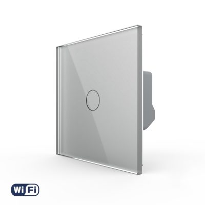 Intrerupator Simplu Wi-Fi LIVOLO cu Touch – Serie Noua culoare gri