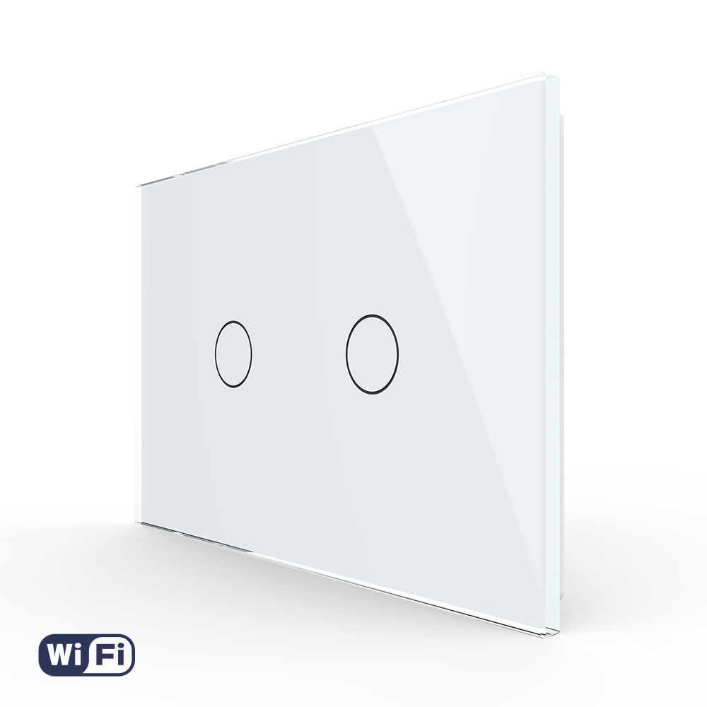 Intrerupator Dublu Wi-Fi cu Touch LIVOLO, standard Italian – Serie Noua (Wi-Fi) imagine noua