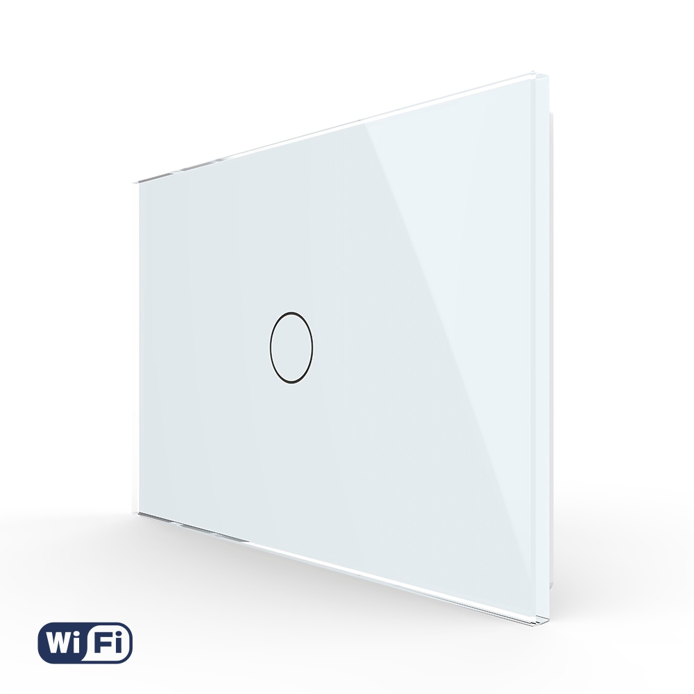 Intrerupator Simplu Wi-Fi cu Touch LIVOLO din Sticla, standard Italian – Serie Noua case-smart.ro imagine 2022