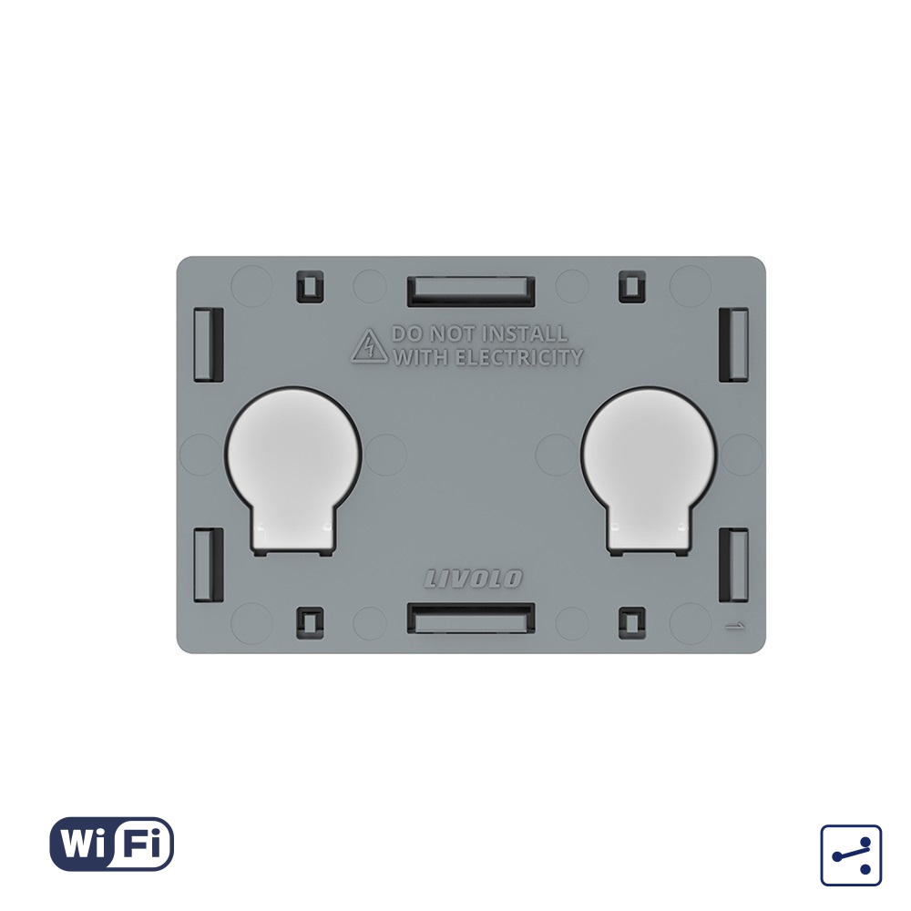 Modul Intrerupator Dublu Cap Scara / Cruce Wi-Fi cu Touch LIVOLO, standard italian – Serie Noua (Wi-Fi)