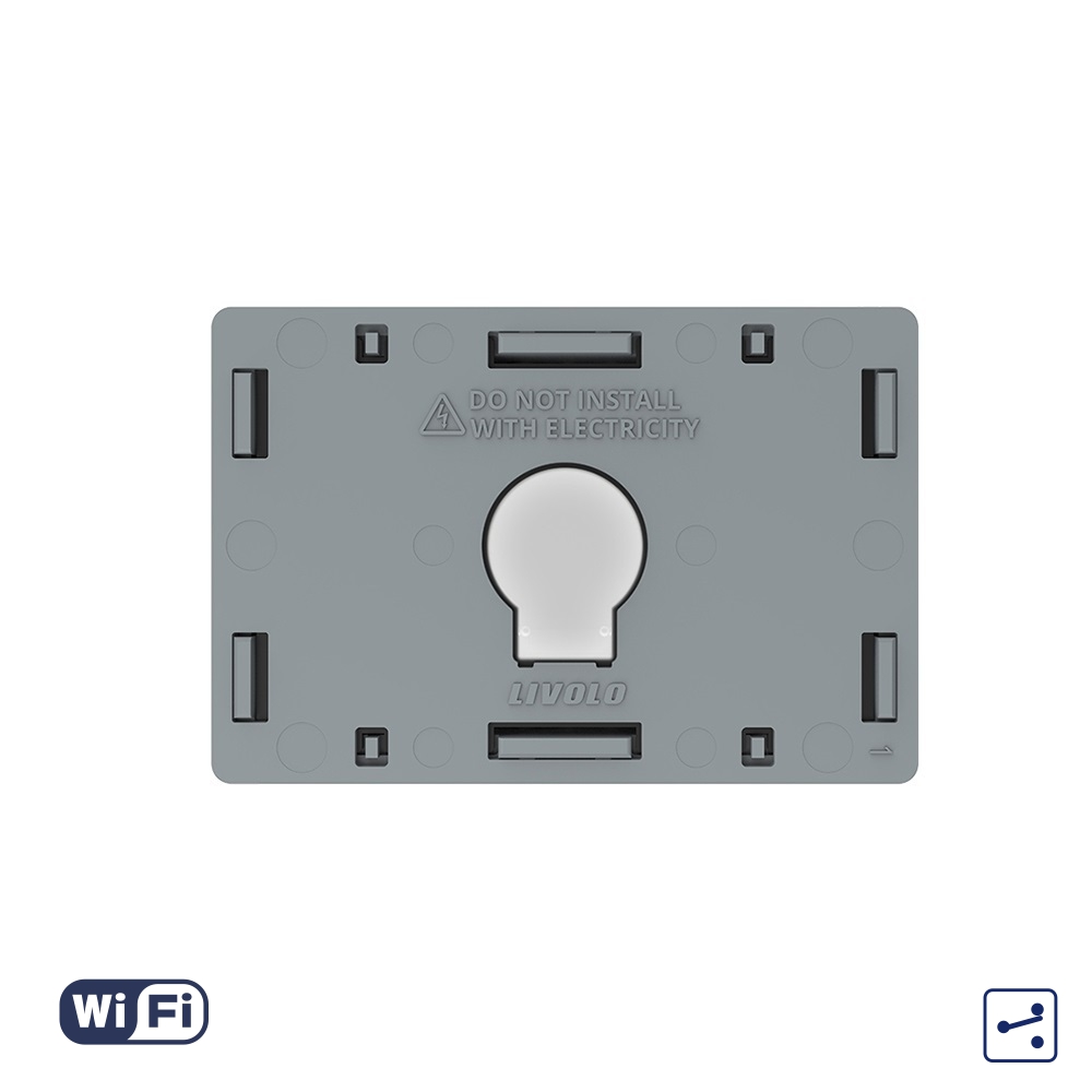 Modul Intrerupator Simplu Cap Scara / Cruce Wi-Fi cu Touch LIVOLO, standard italian – Serie Noua (Wi-Fi) imagine noua