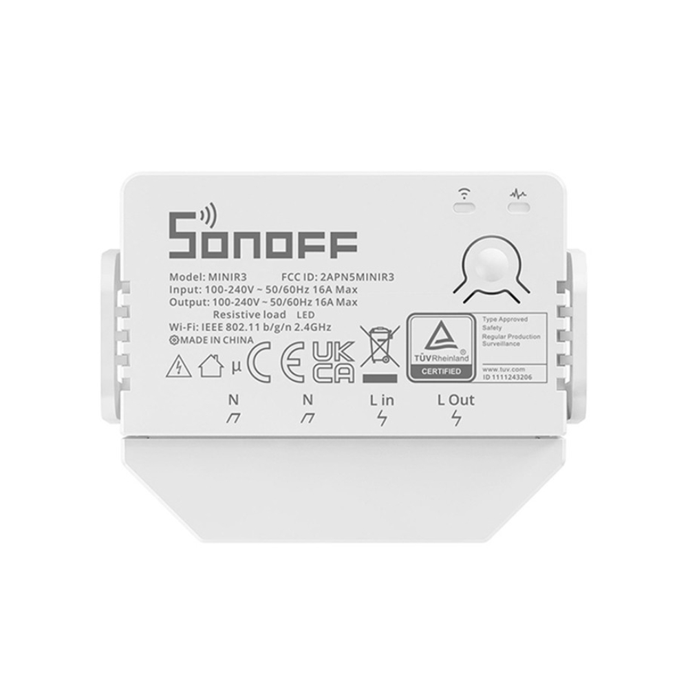 Releu inteligent Sonoff Mini R3, Automatizare dispozitive, Control vocal, Functie partajare AUTOMATIZARE imagine noua