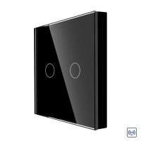 Telecomanda cu Touch Screen si 2 Canale RF433 LUXION culoare neagra