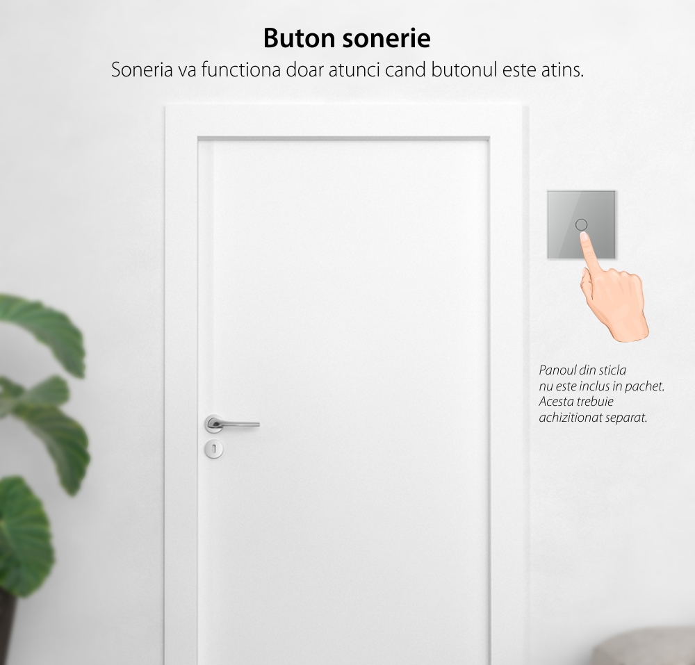 Modul Buton Sonerie cu Touch LIVOLO – Serie Noua